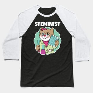 Steminist Science Feminist Baseball T-Shirt